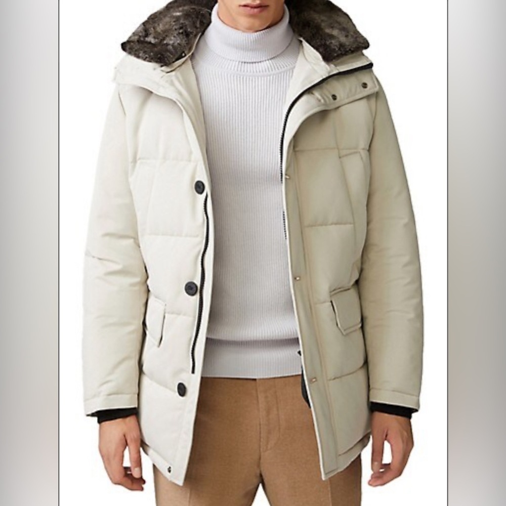 Strellson Plaza 2.0 Faux Fur Collar Quilted Coat